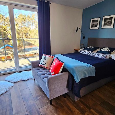 Apartament Grunwaldzka 105 Z Tarasem 5O M Do Plazy โปเบียโรโว ภายนอก รูปภาพ